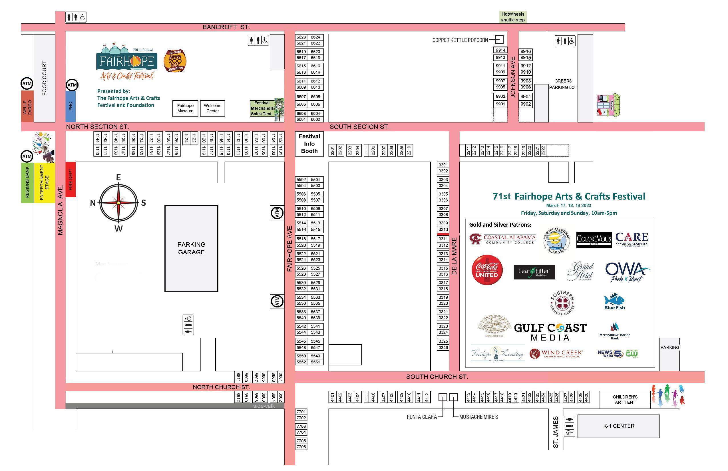 2023 FAC Festival Map