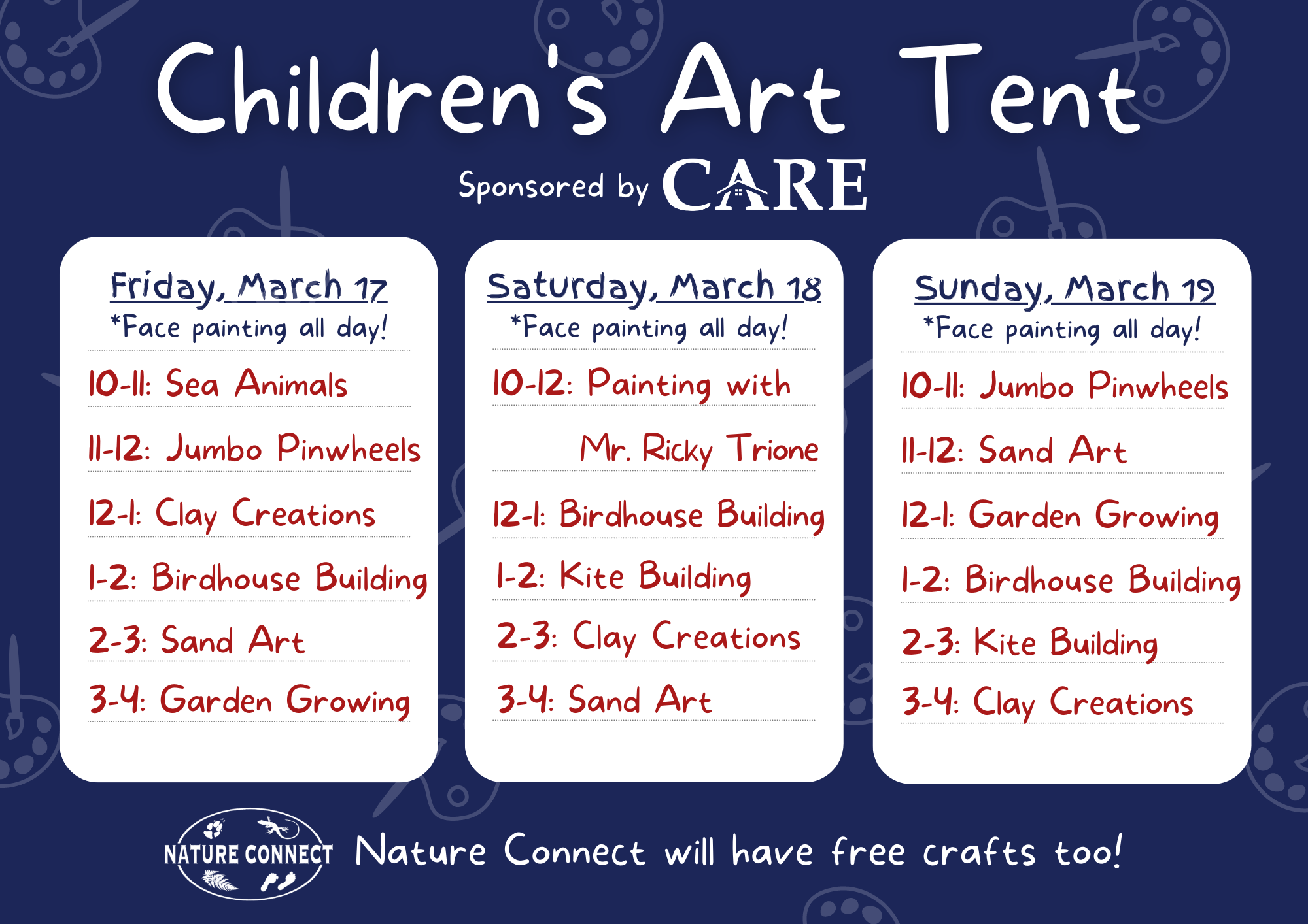 2023 kids tent schedule 2