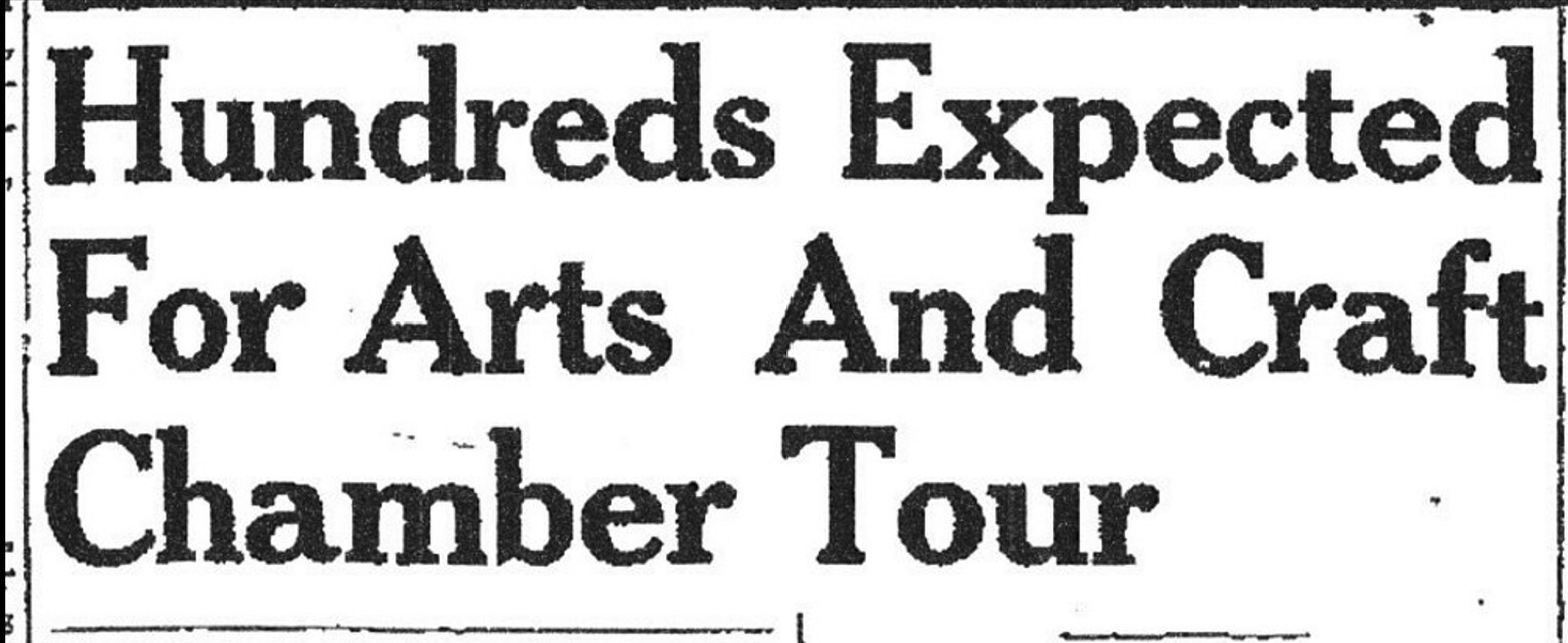 H Art and Craft Tour Feb 19 1953 header